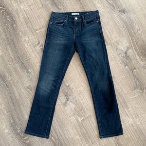 Banana republic dark rinse straight leg jeans